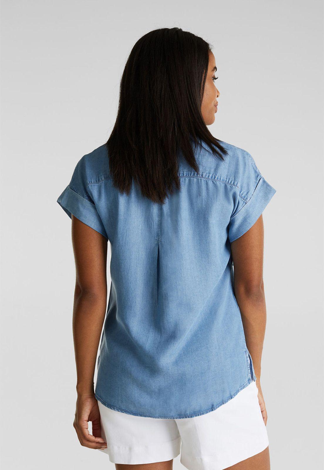 En TENCEL™: Blusa con bolsillos-1