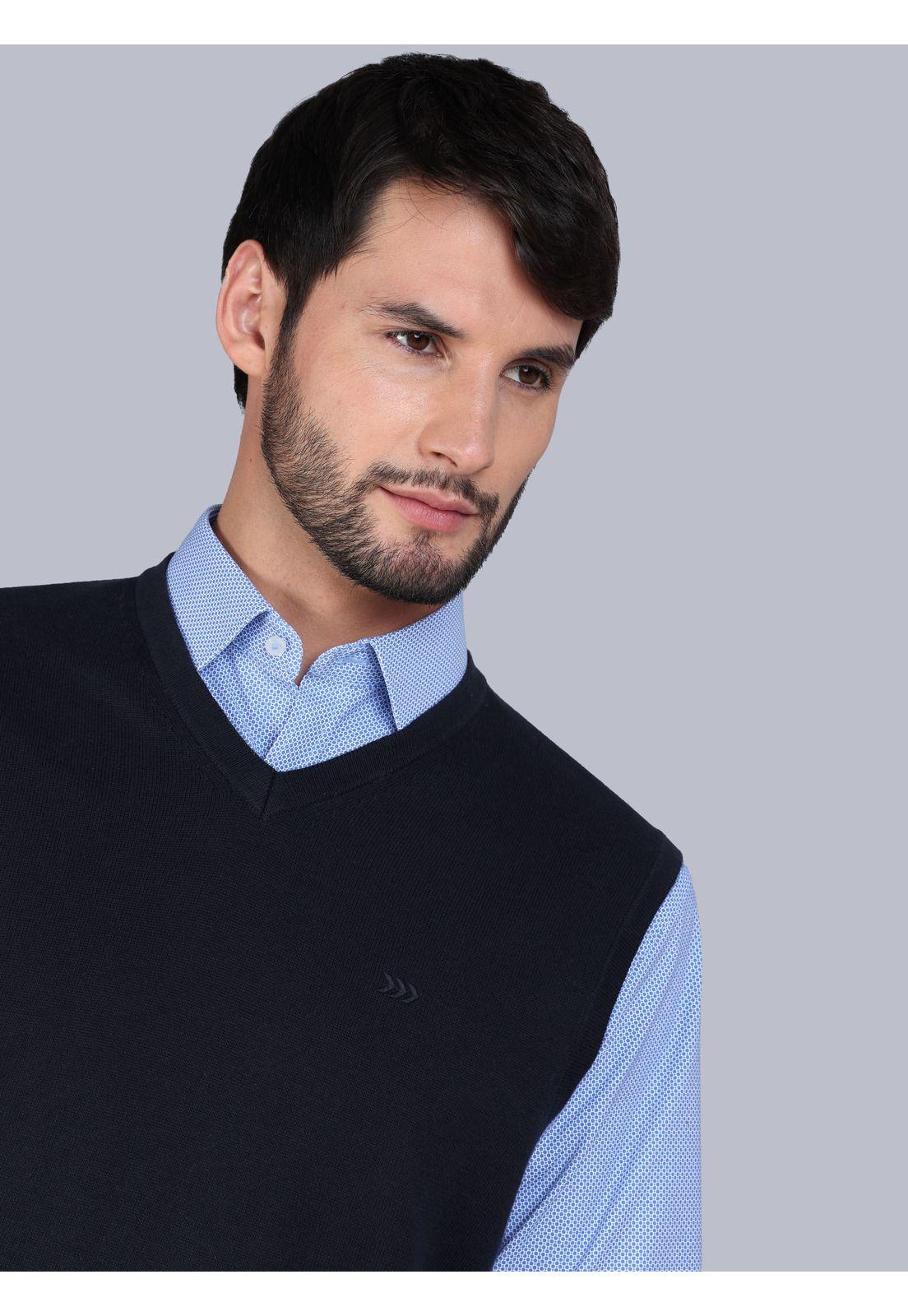 Sweater Sin Mangas Regular Fit Azul Marino Arrow SW3000TNB-2