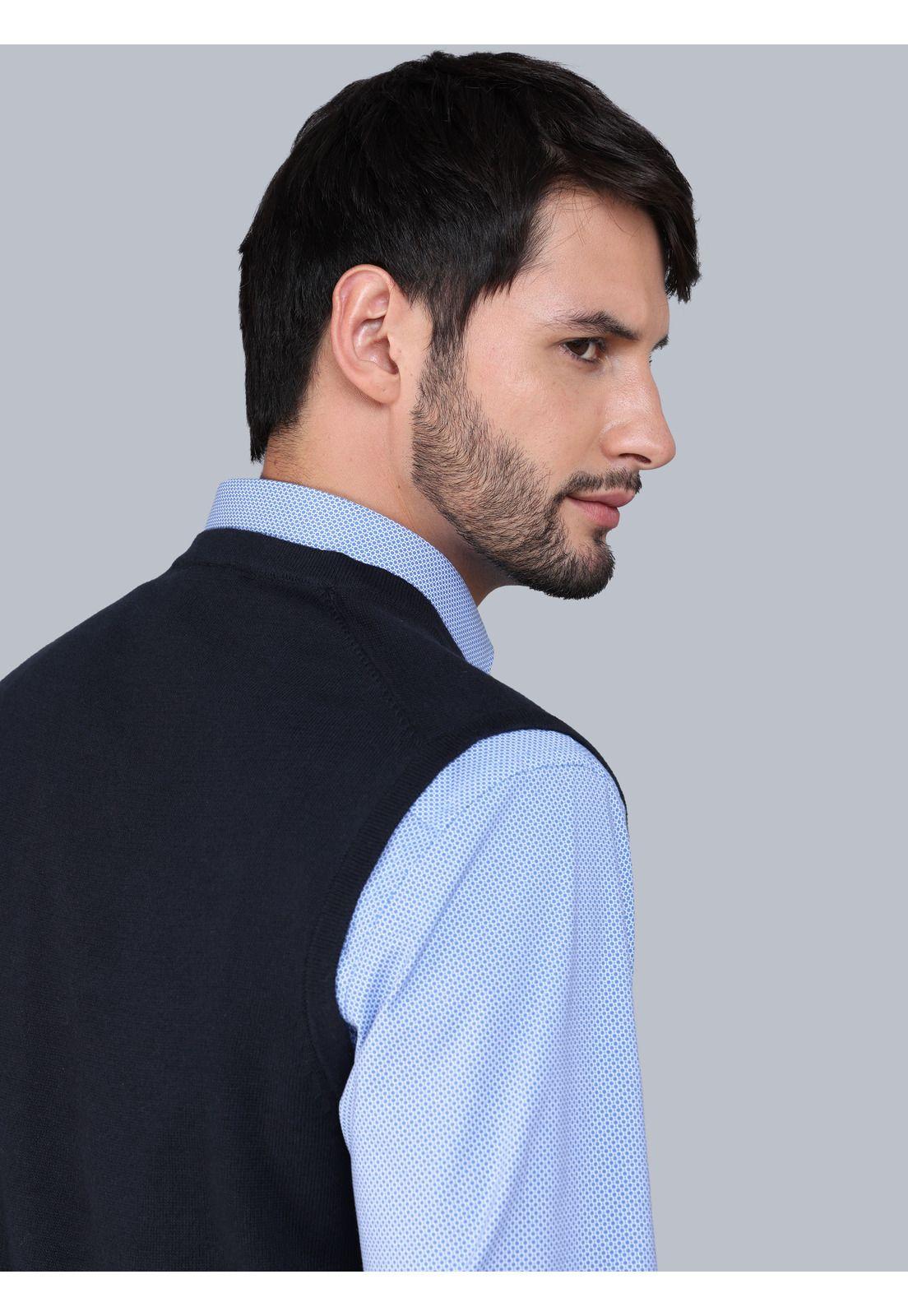 Sweater Sin Mangas Regular Fit Azul Marino Arrow SW3000TNB-4