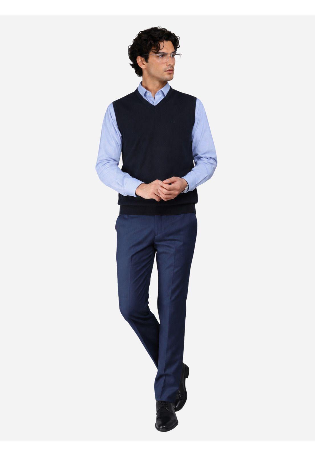 Sweater Sin Mangas Regular Fit Azul Marino Arrow SW3000TNB-4
