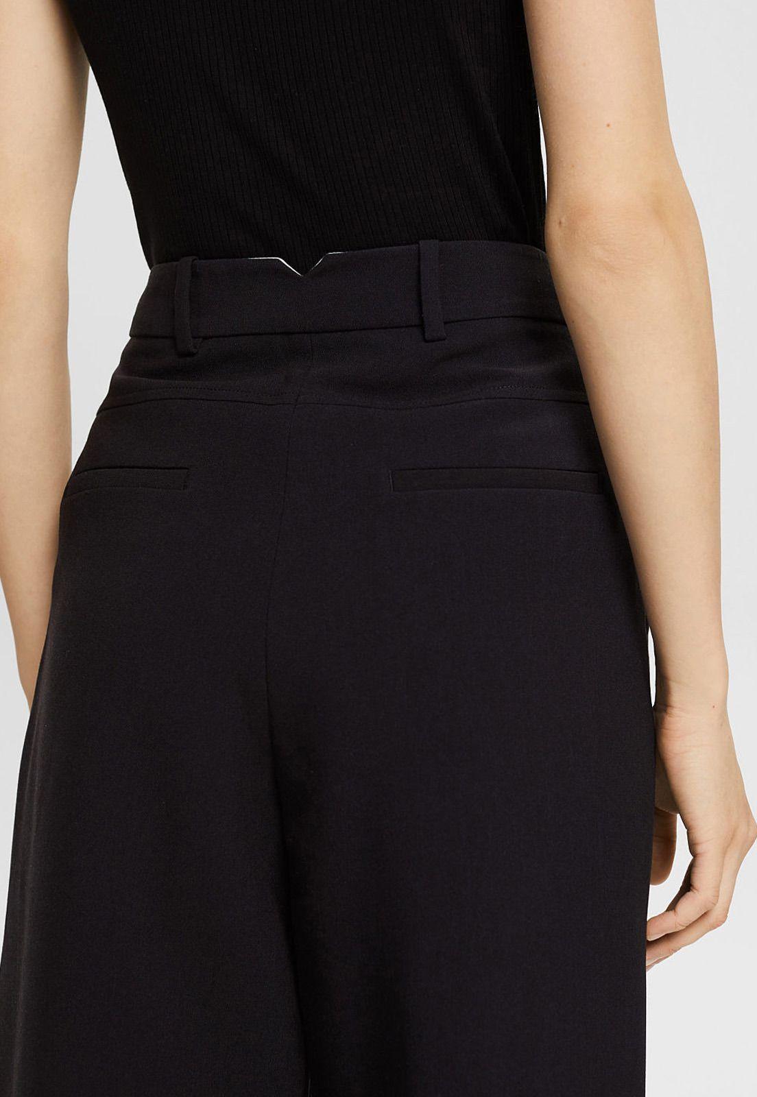 Pantalón Culotte Con Cintura Alta Mujer Esprit-2