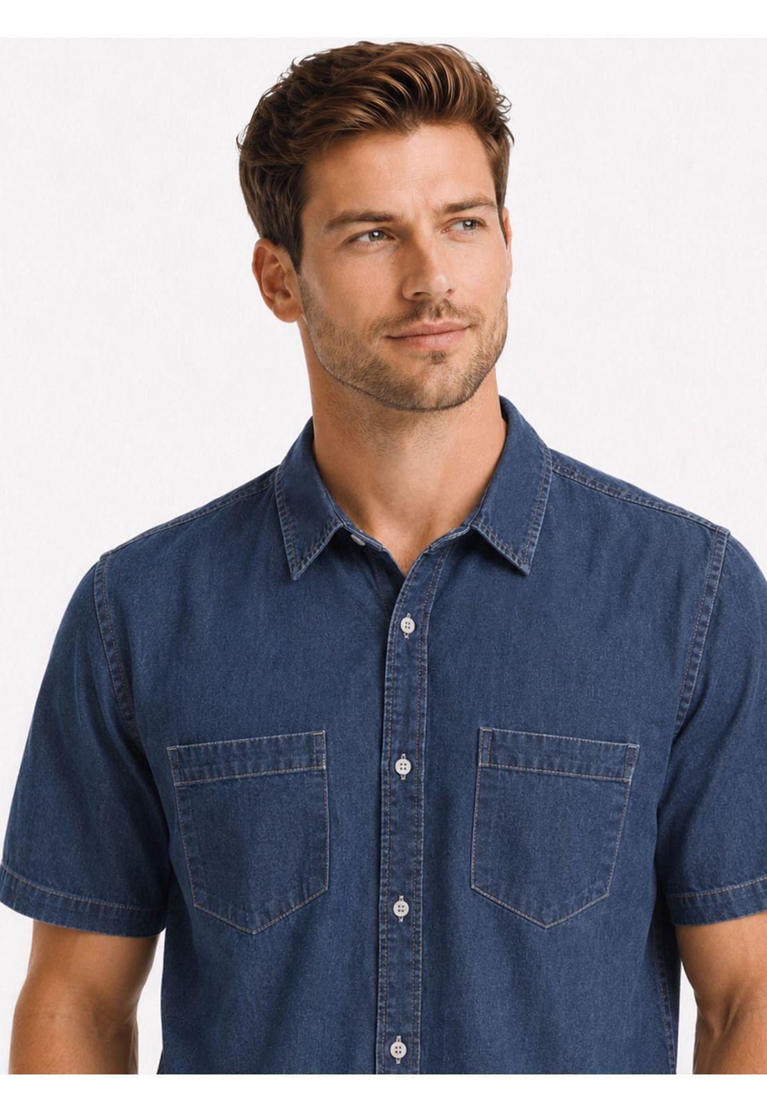 Camisa Denim Regular Fit Azul Arrow CM34063AZ-2