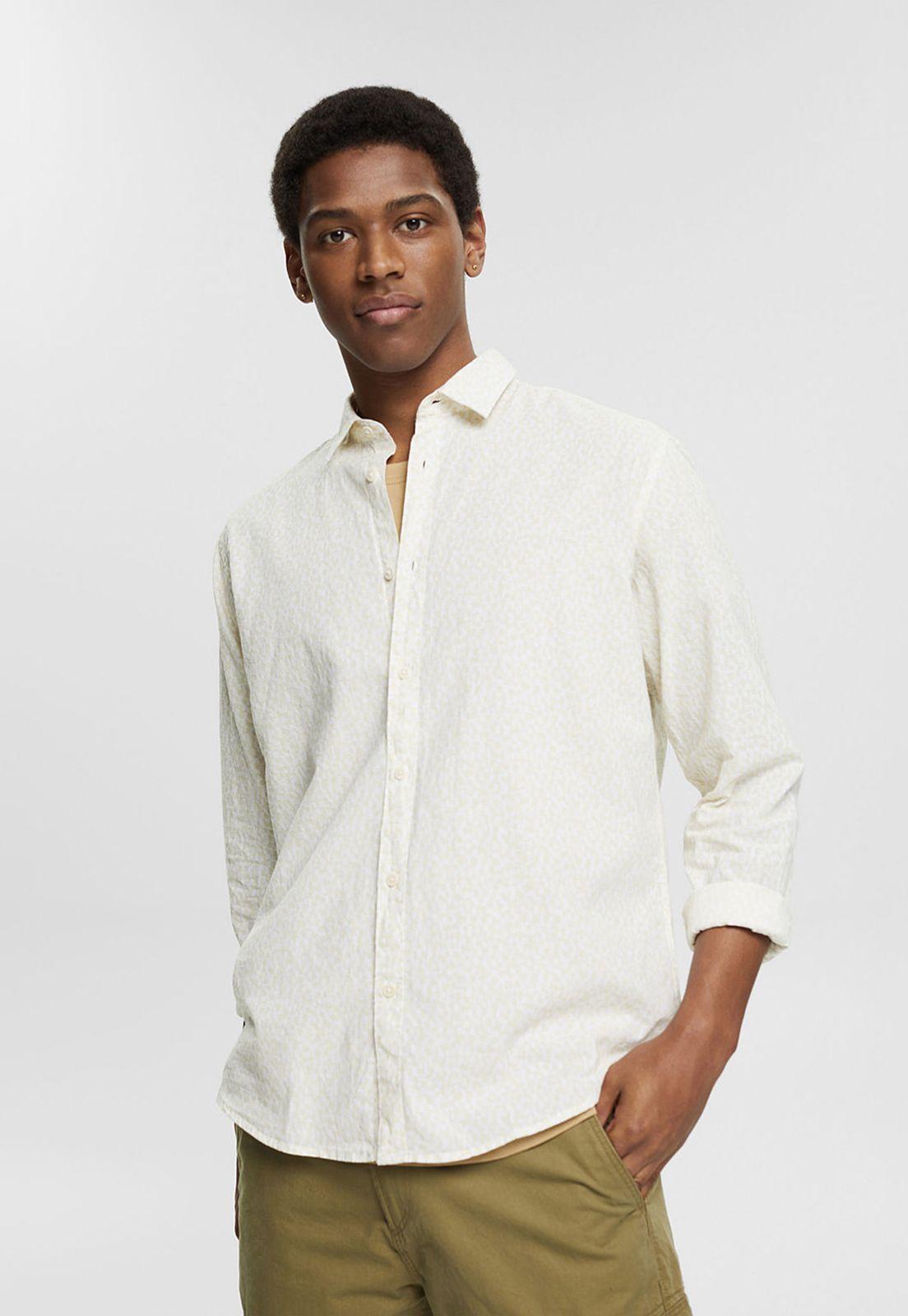 Camisa Estampada Manga Larga Esprit-0