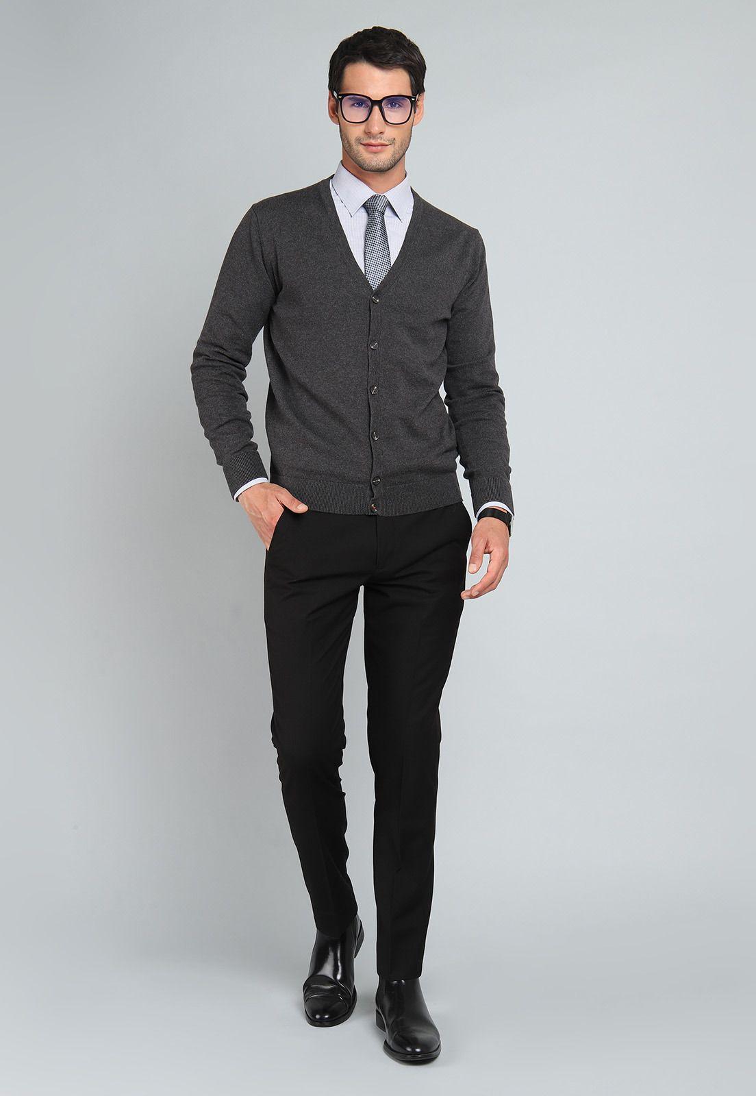 Cárdigan Liso Arrow SW31032GO-3