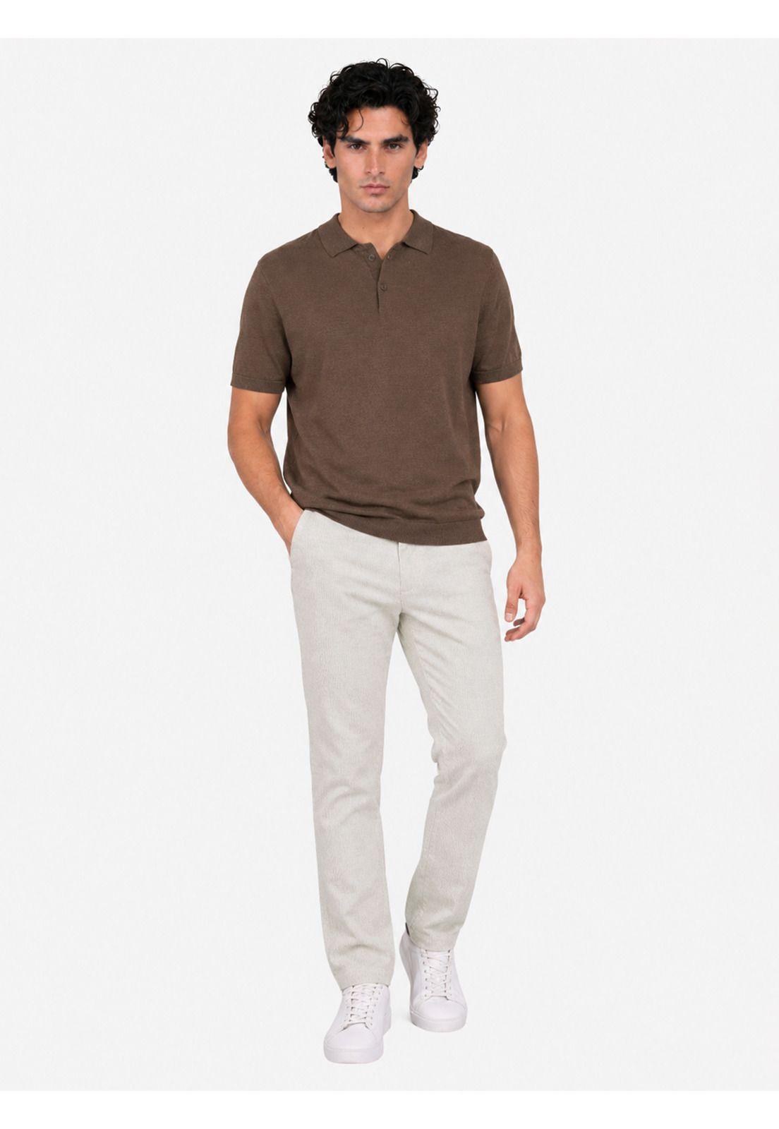 Polera Tejida Regular Fit Café Arrow PO34045CA-3