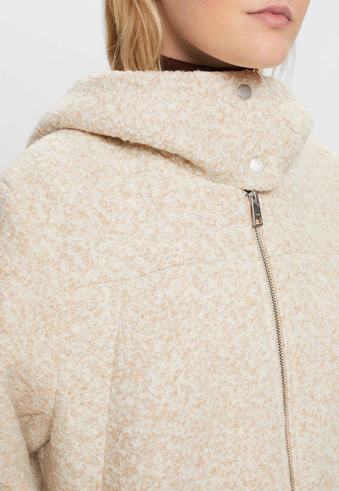 Abrigo De Rizo Con Capucha Mujer Esprit 093EE1G326-2