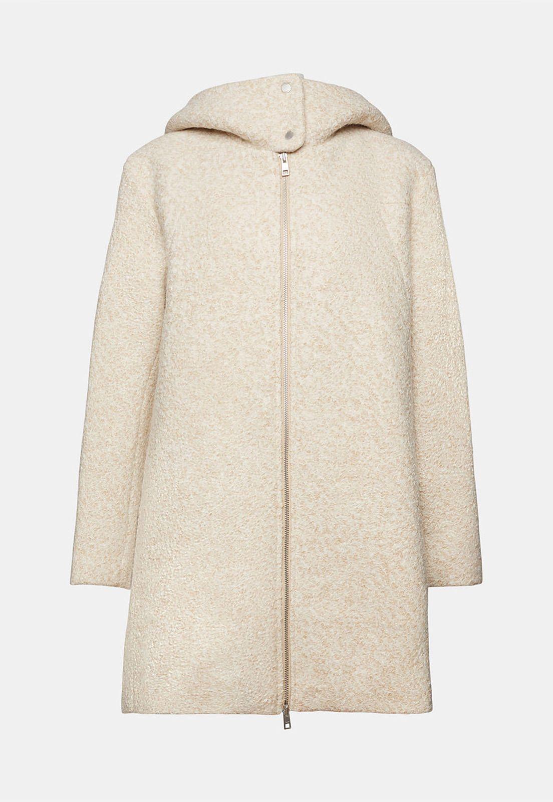 Abrigo De Rizo Con Capucha Mujer Esprit 093EE1G326-4