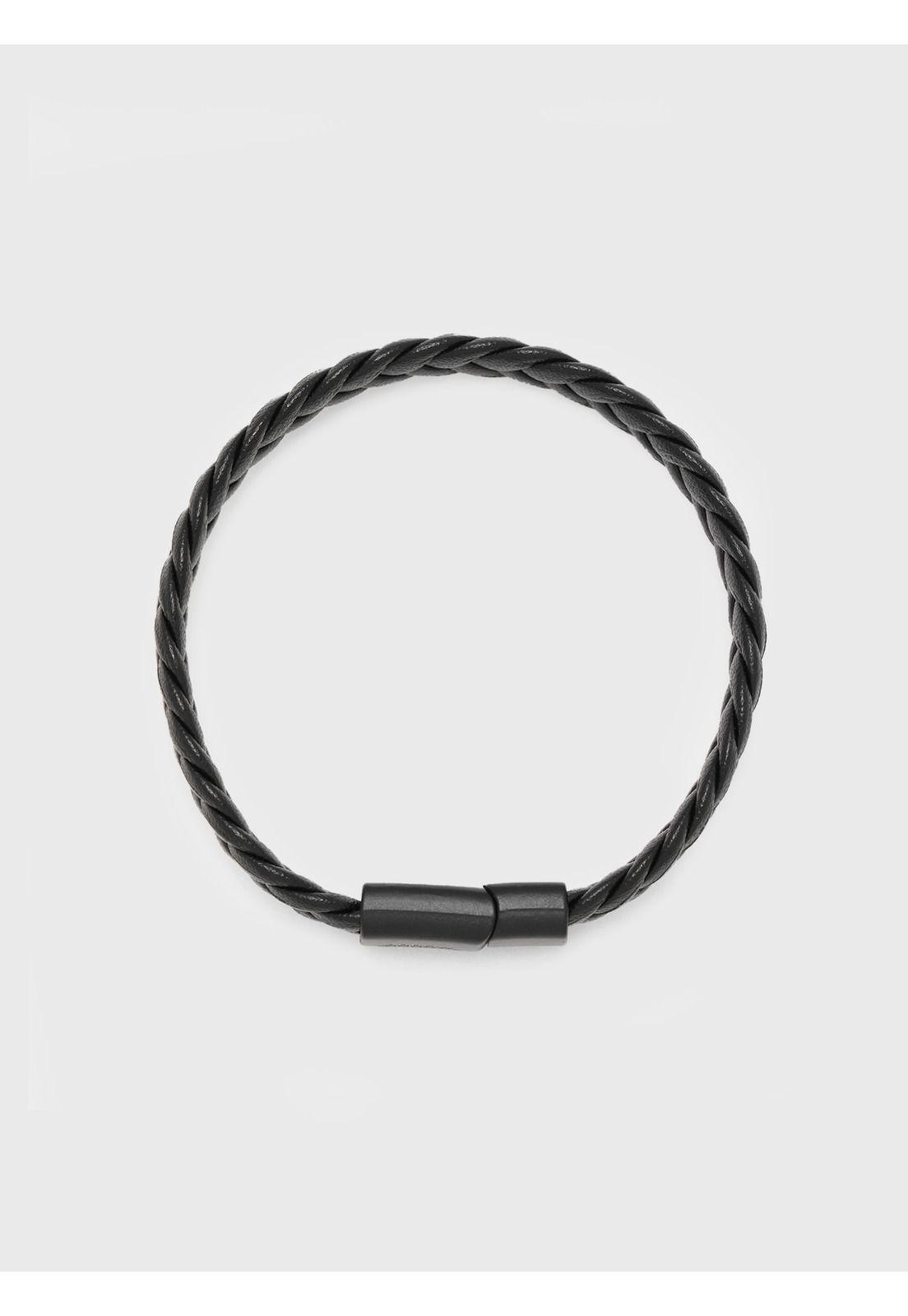 Pulsera Pu Con Hebilla Negro Arrow PU2812NE-2