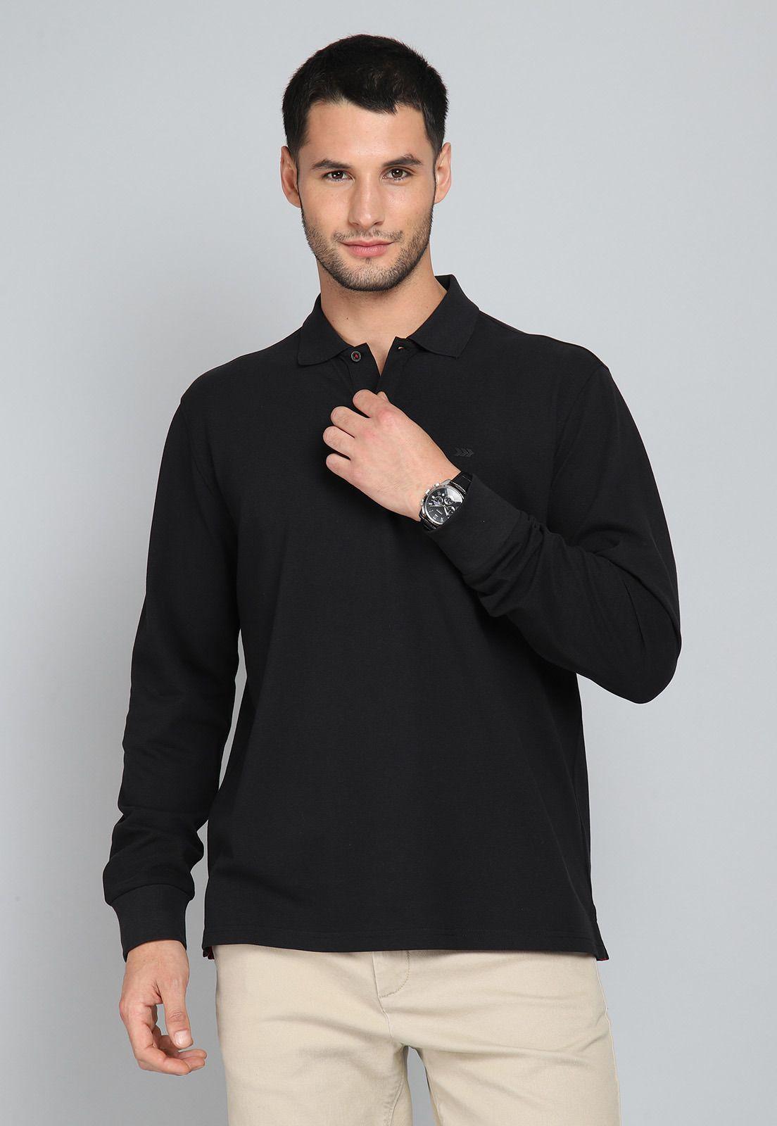 Polera Piqué Manga Larga Arrow PO31011NE-0
