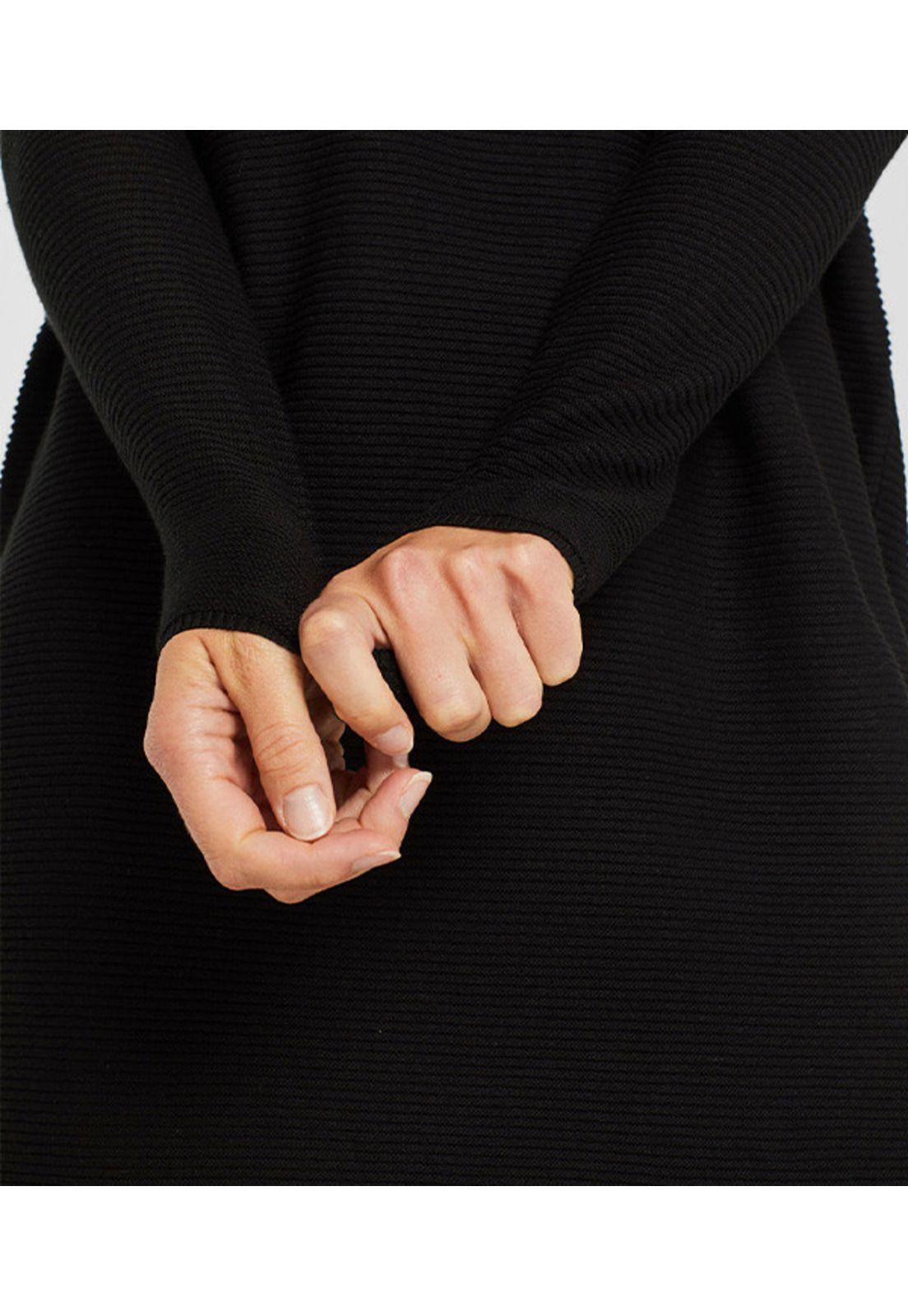 Vestido de punto con textura de canalé-1