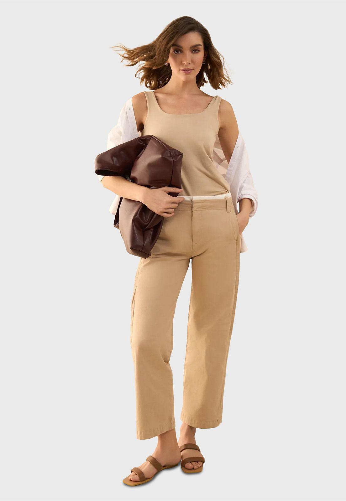 Pantalón Doble Pretina Mujer Esprit 131G003-3