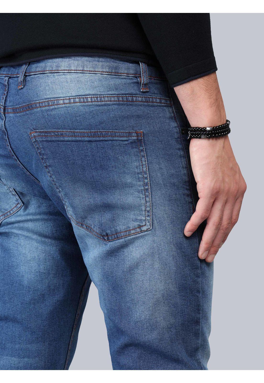 Jeans Spandex Regular Fit Celeste Soviet SCIB102CE-4