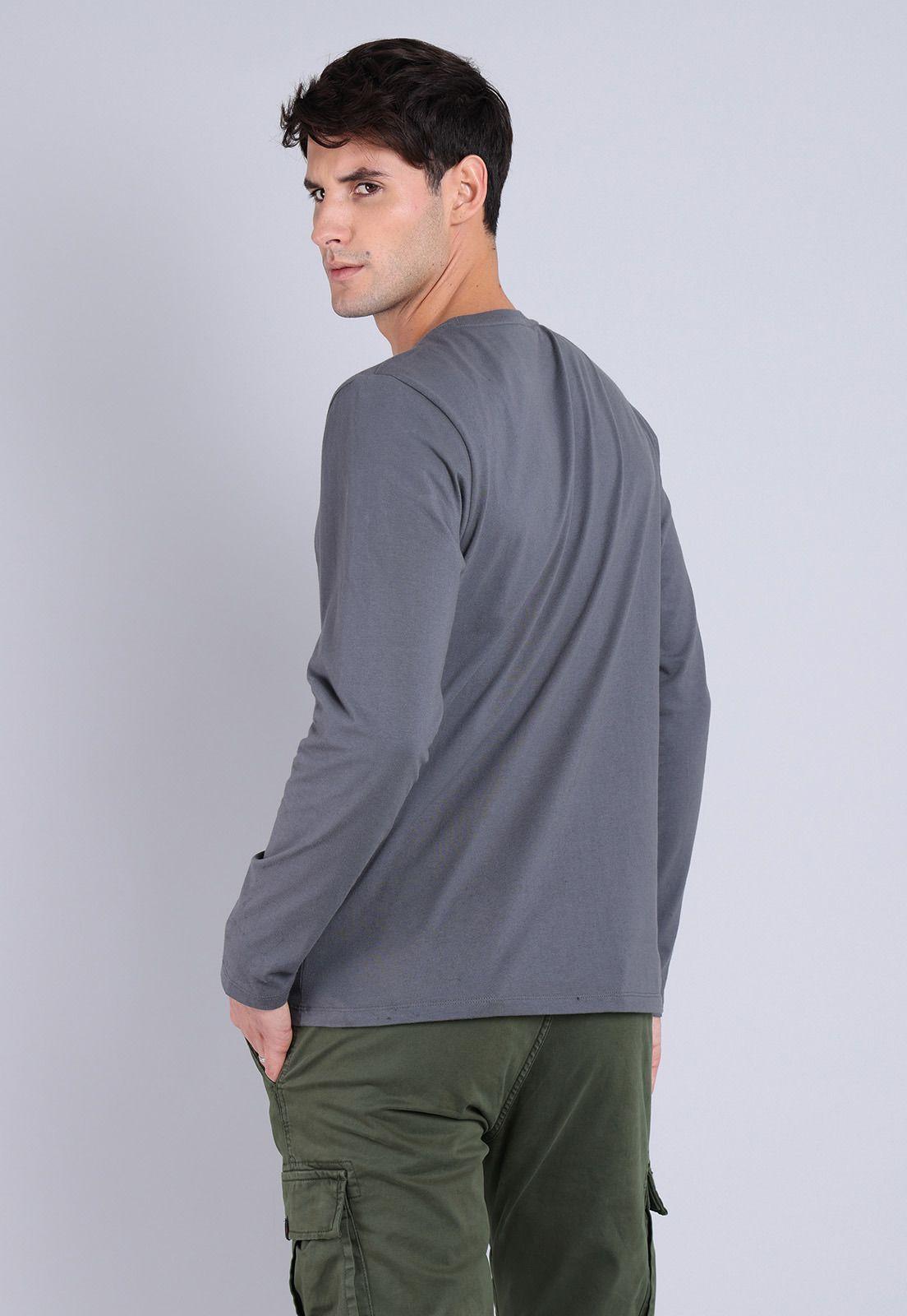 Polera Manga Larga Hombre Soviet SPOH701GR-1