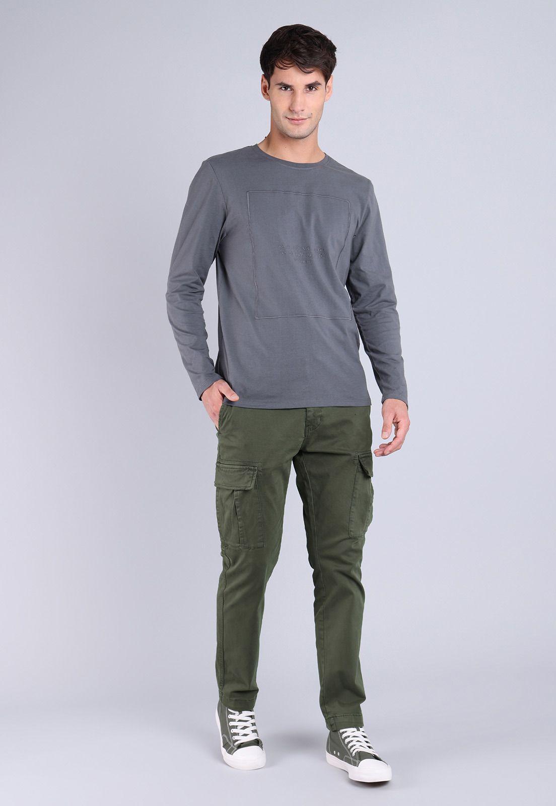 Polera Manga Larga Hombre Soviet SPOH701GR-3