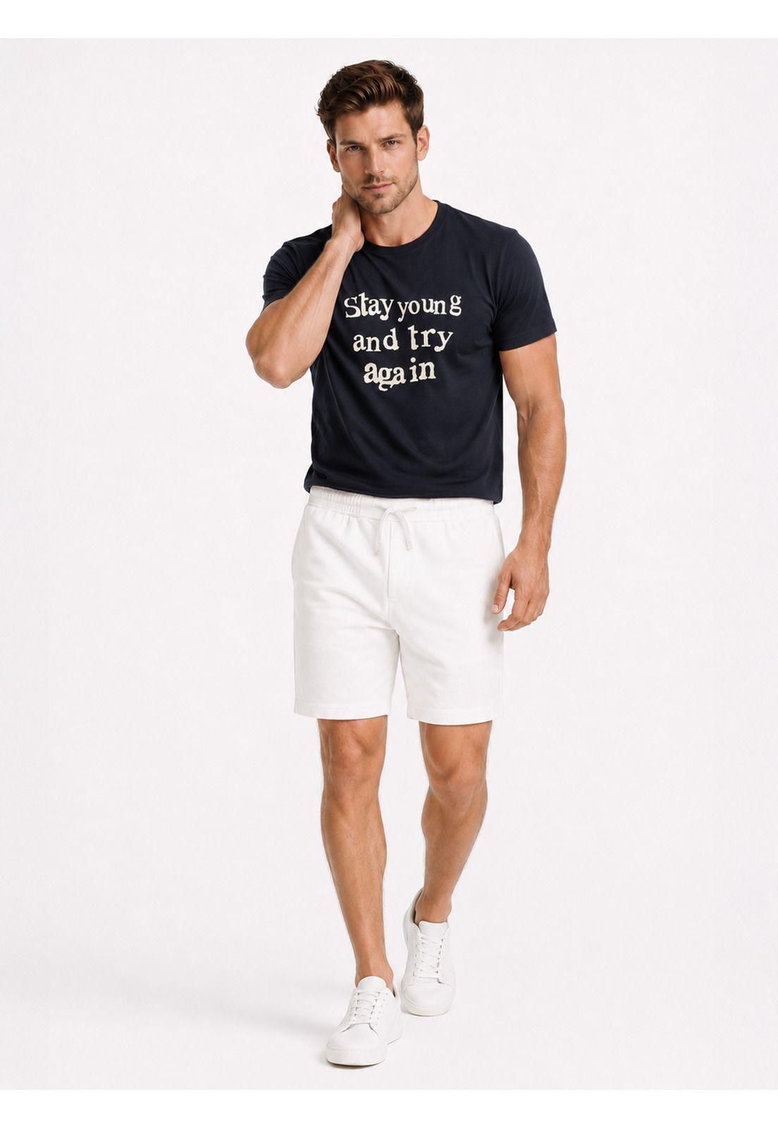 Bermuda Spandex Regular Fit Crema Arrow BE34024CR-3