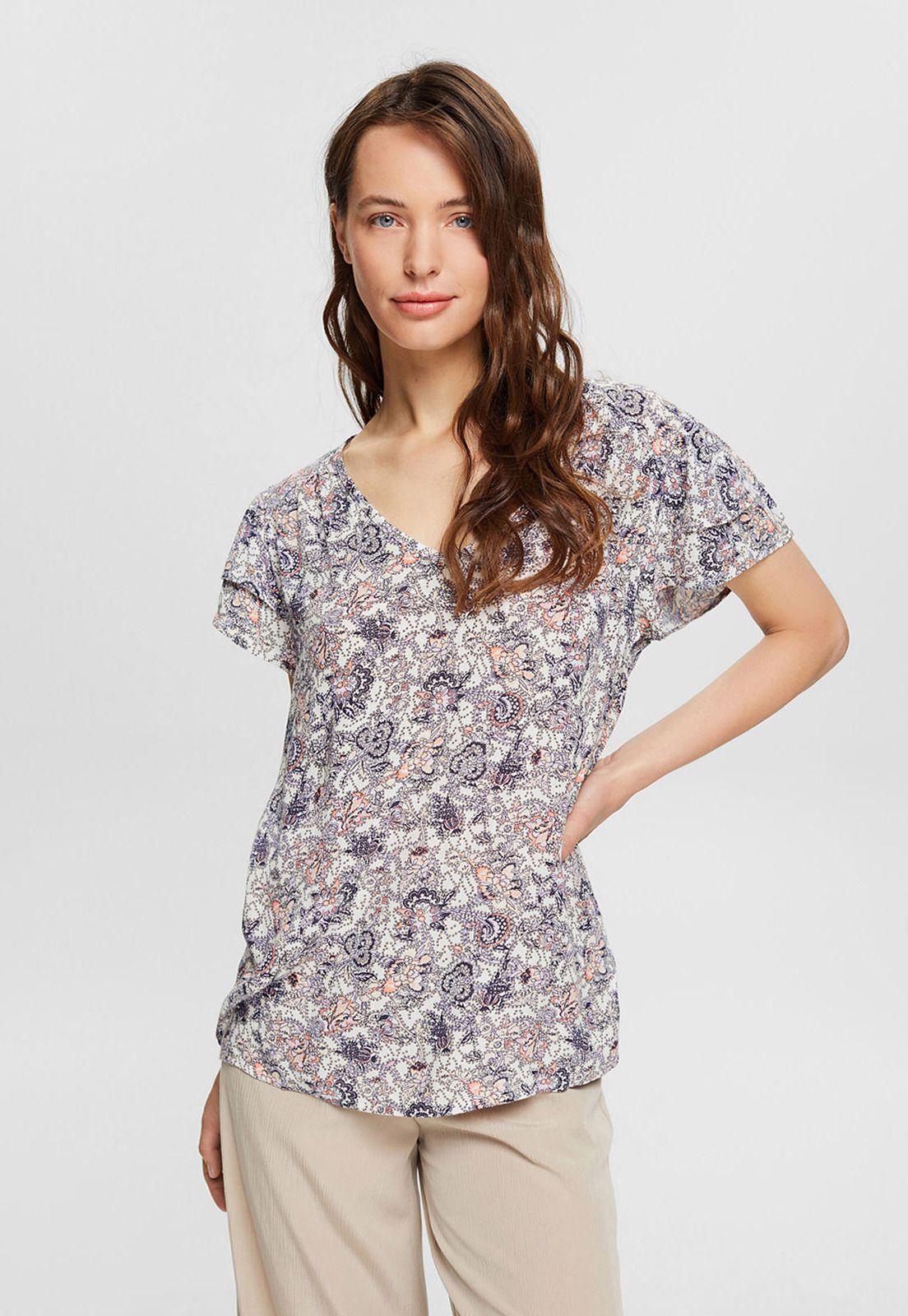 Blusa Con Estampado Floral Mujer Esprit 062EE1F307-0