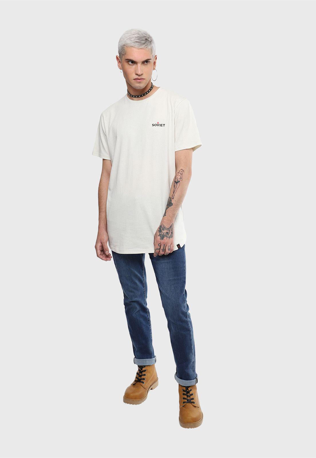 Polera Manga Corta Crudo Soviet SVPO210GR-3
