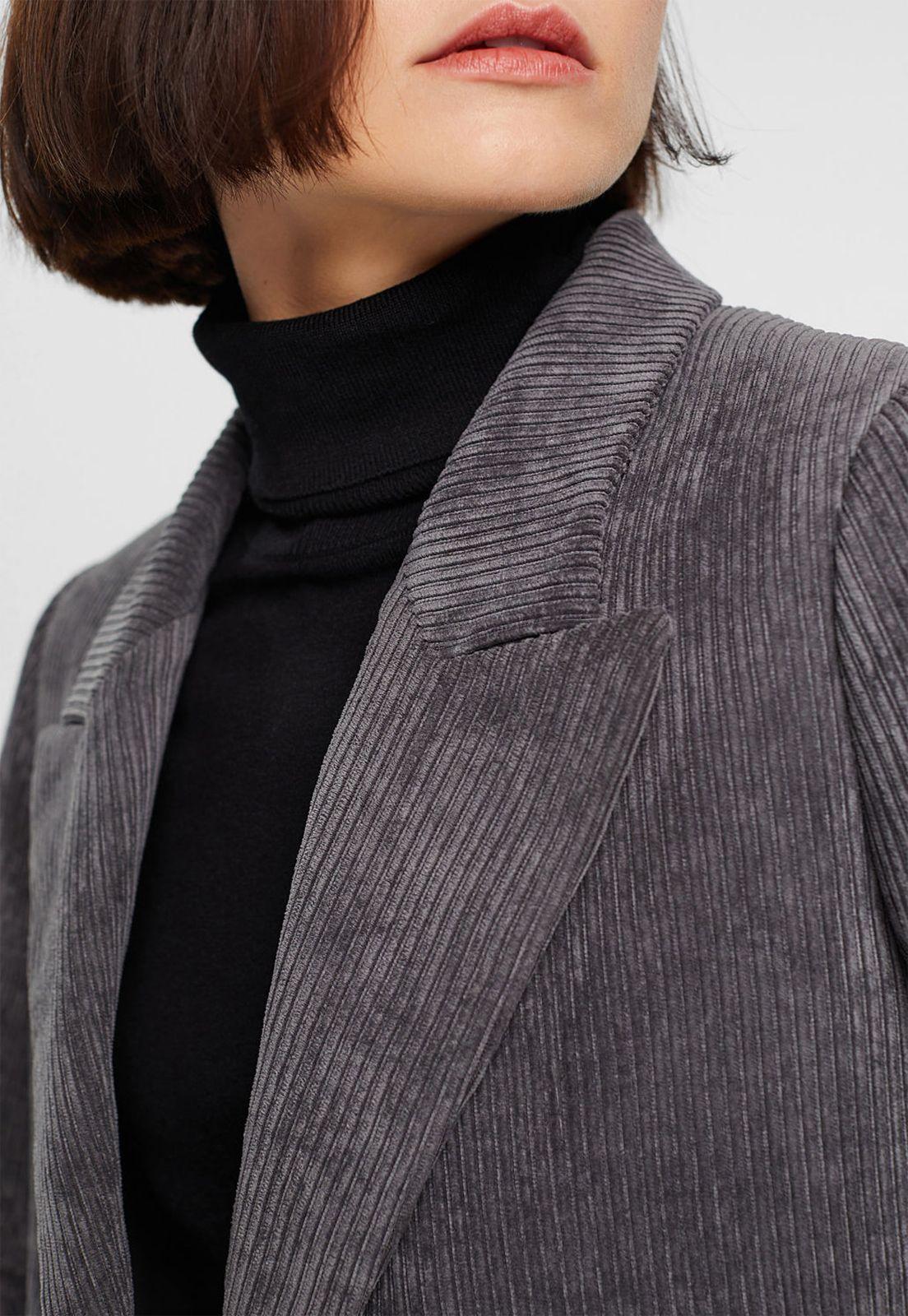 Blazer De Pana Mujer Esprit-2