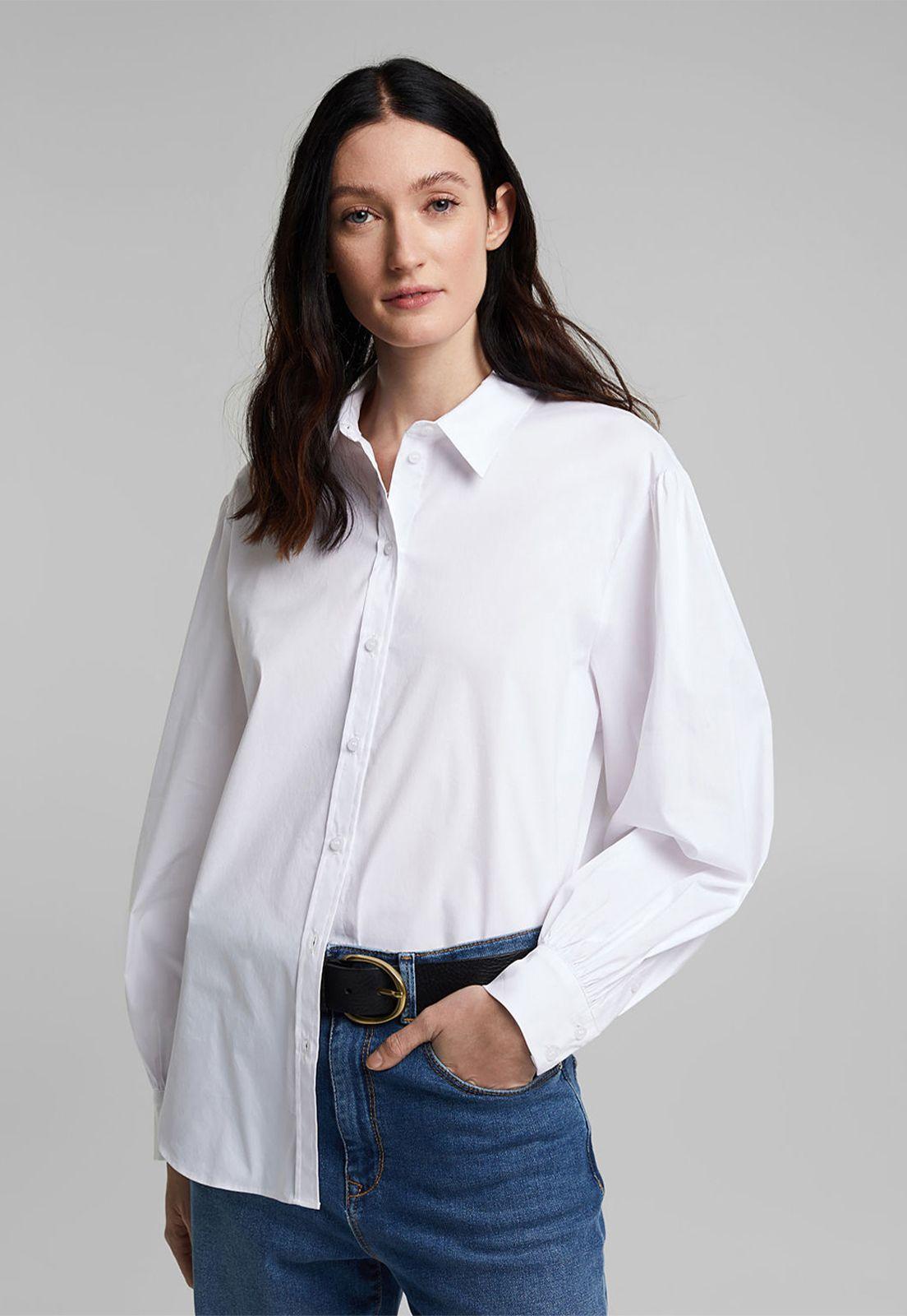 Blusa Mujer Manga Larga Lisa Esprit-0