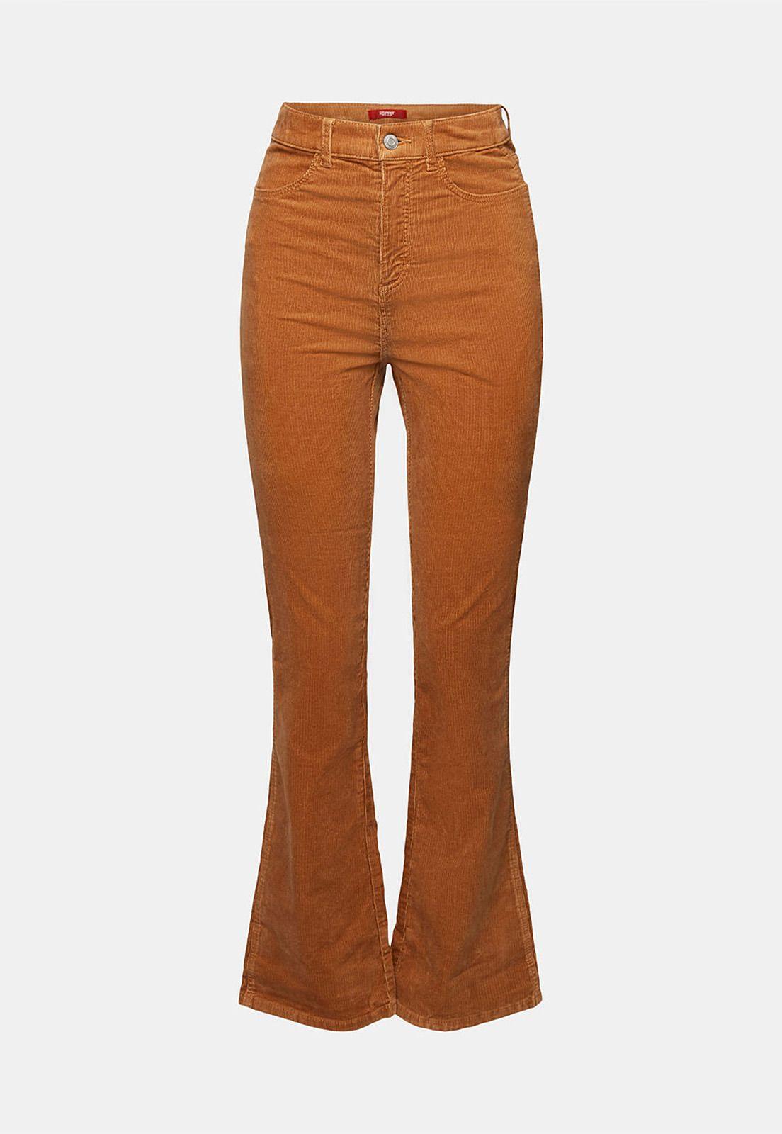 Pantalón De Pana De Tiro Alto Mujer Esprit 093CC1B311-4