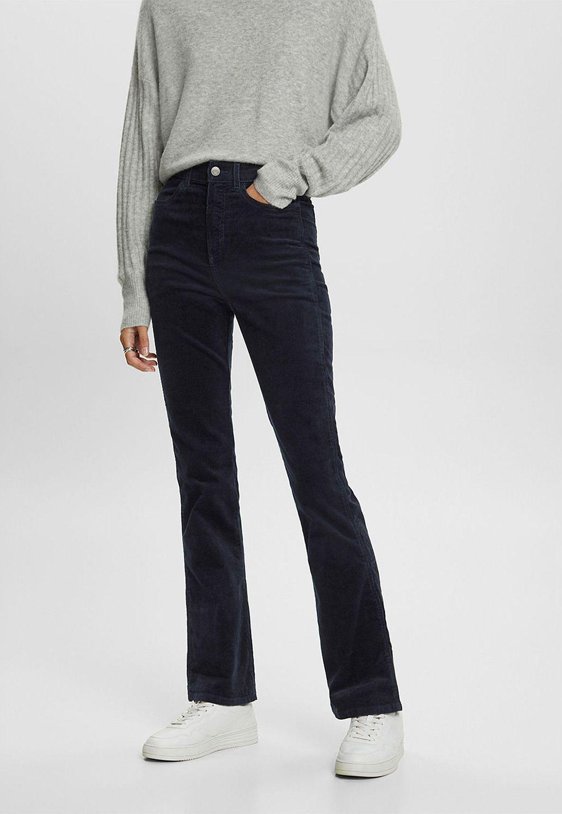Pantalón De Pana De Tiro Alto Mujer Esprit 093CC1B311-0