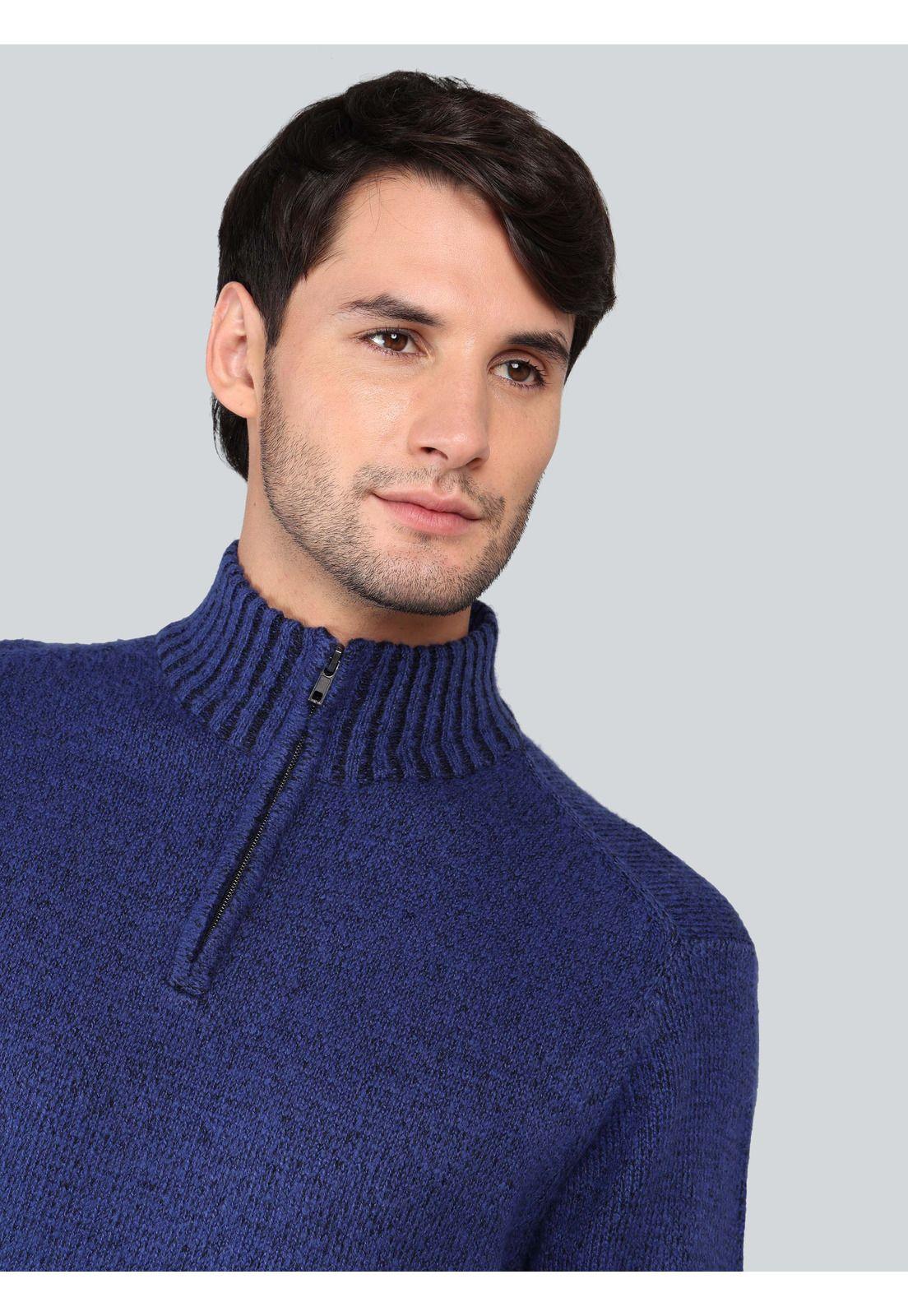 Sweater Cuello Alto Regular Fit Azul Arrow SW33098AL-2