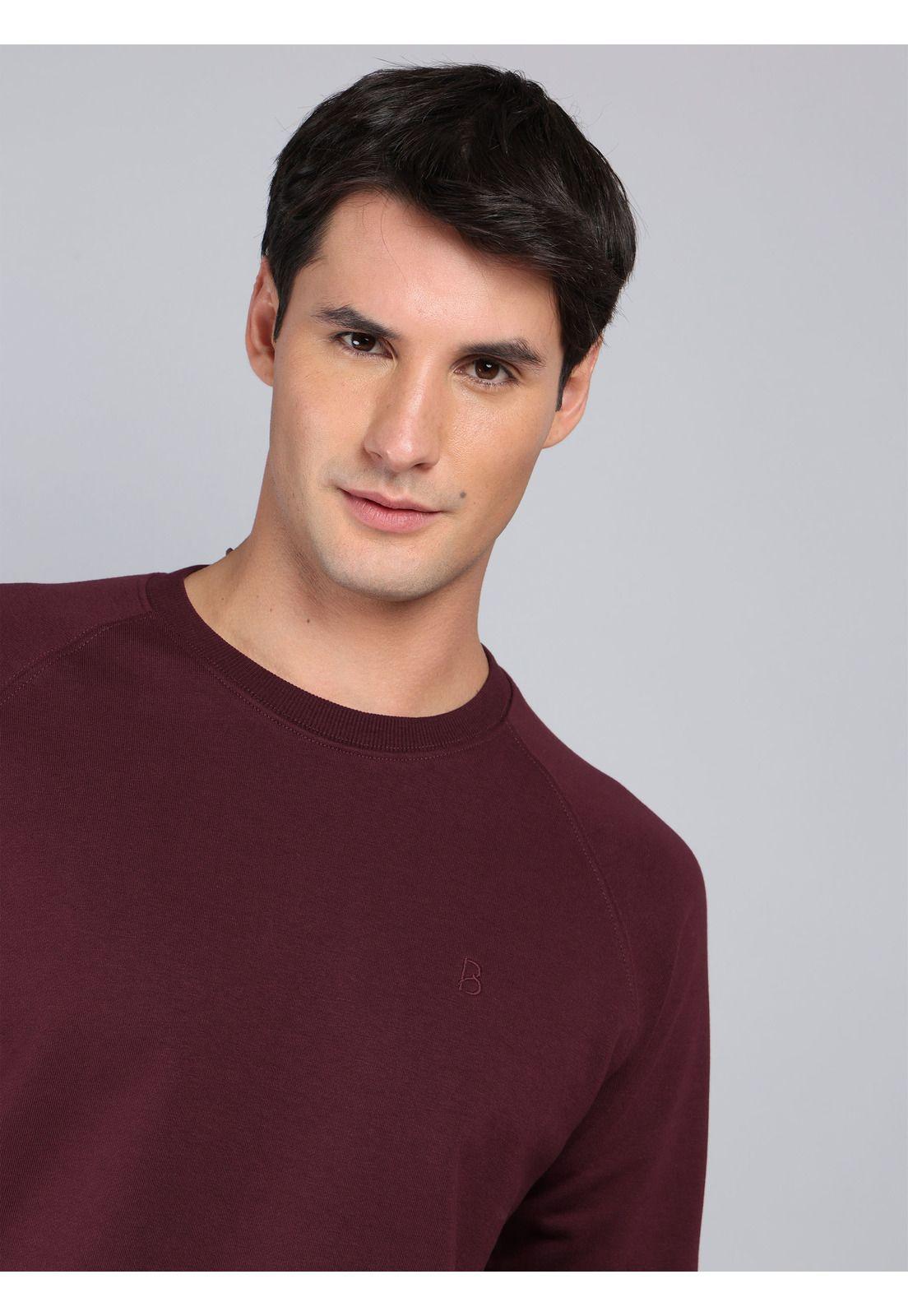 Polerón Cuello Redondo Regular Fit Burdeo Piero Butti PBCIJ92BU-2