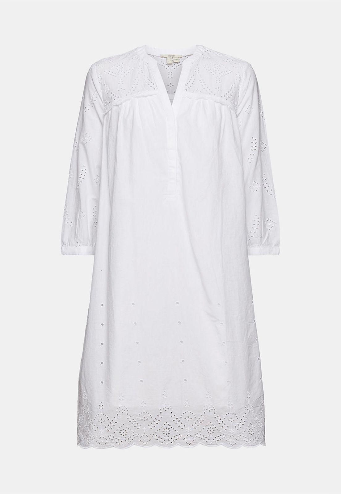 Vestido Con Encaje Calado Esprit-3