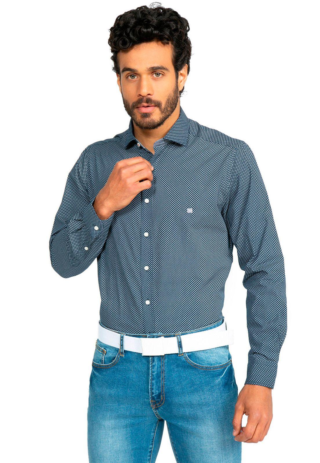 Camisa Sport Azul-0