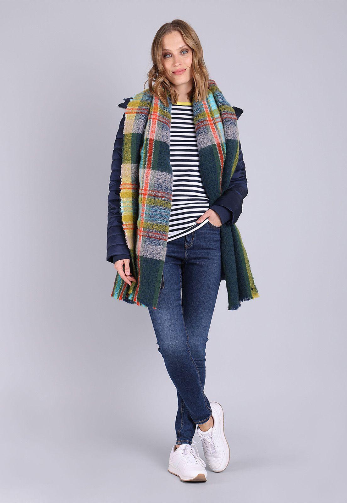 Polera manga larga a rayas Mujer Esprit Azul marino-4