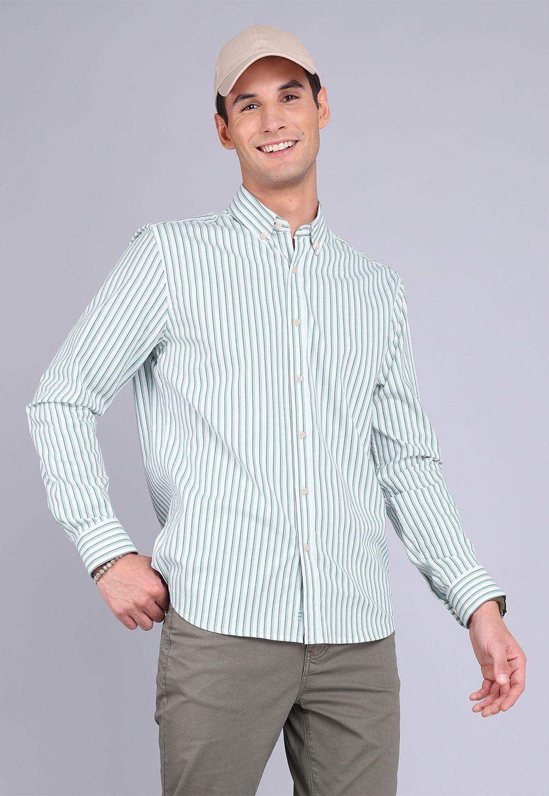 Camisa Oxford Rayas Manga Larga Arrow CM3014SVE-0