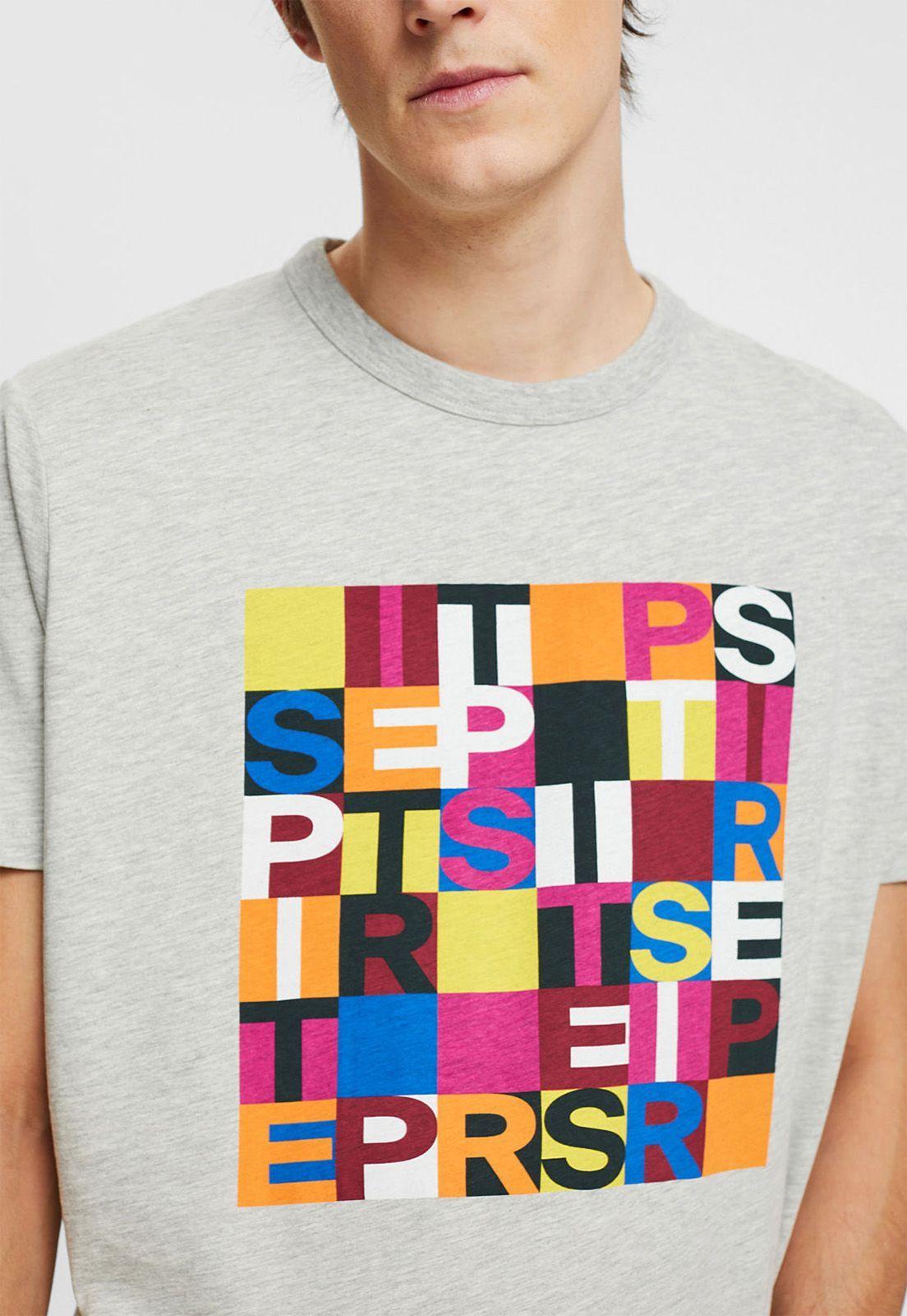 Polera Clásica Con Logo Esprit Estampado-2