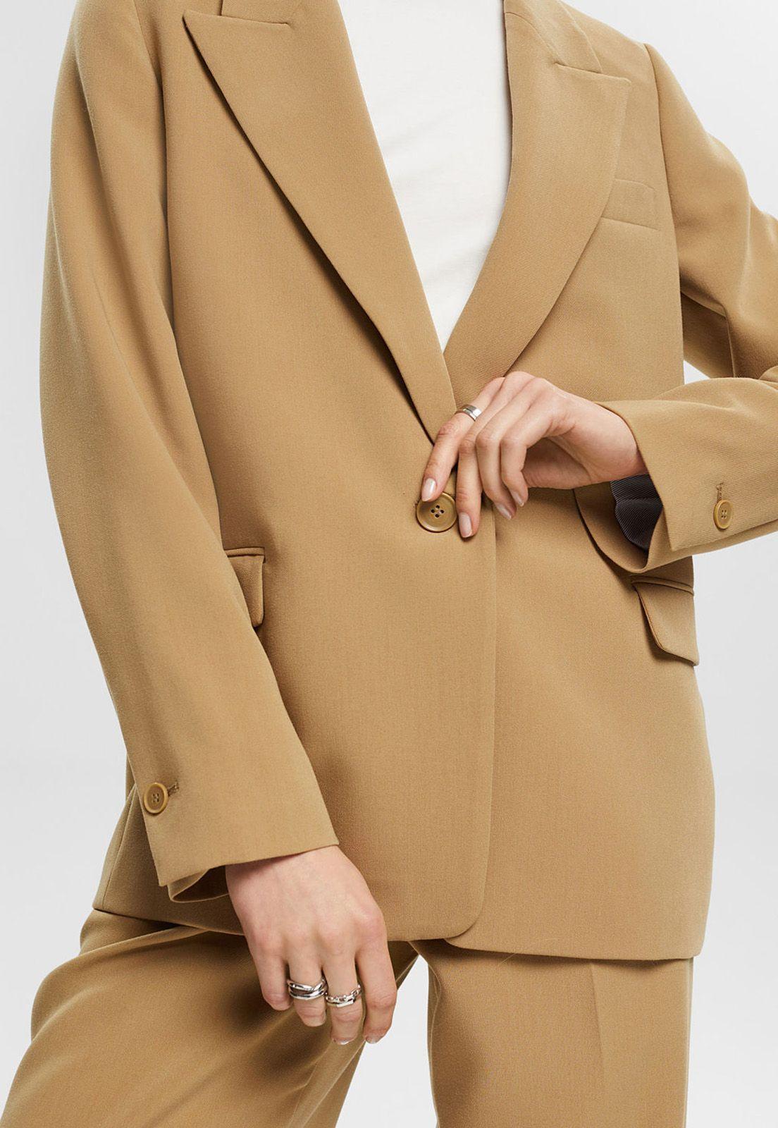 Blazer De Un Solo Botón Mujer Esprit-2