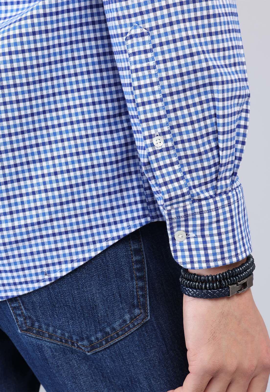 Camisa Diseño Cuadros Spandex Arrow CM32010NB-5