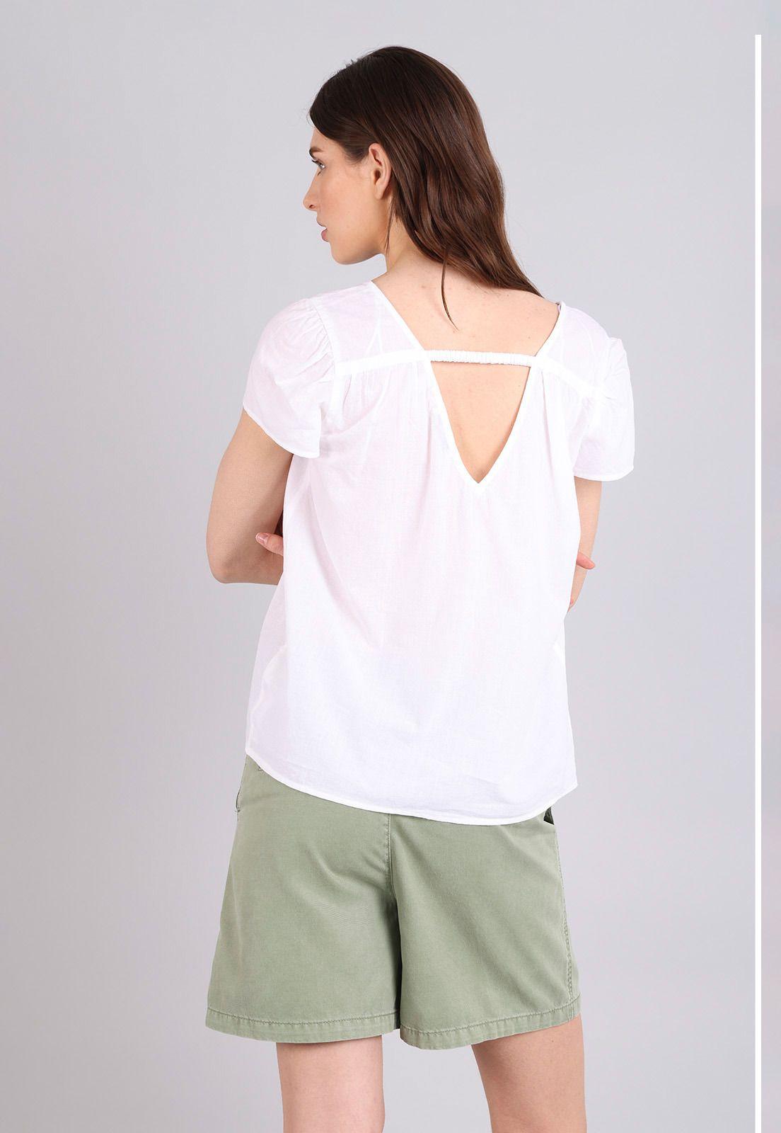 Blusa Con Cuello En V Mujer Esprit-1