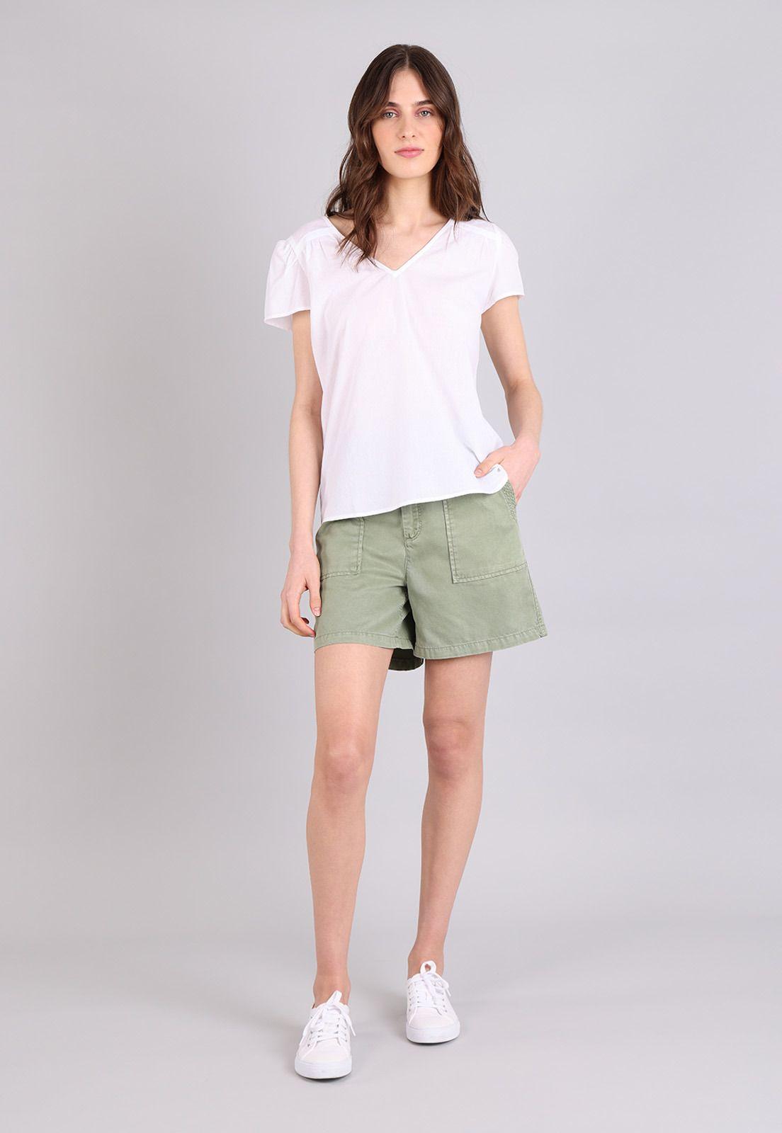 Blusa Con Cuello En V Mujer Esprit-2