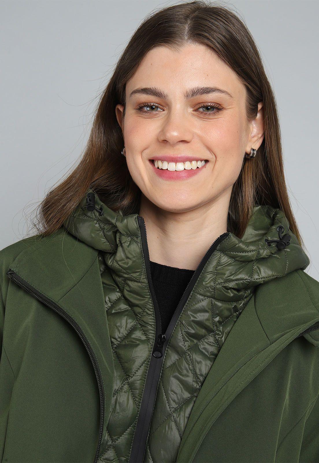 Parka Larga Acolchada Dos en Uno Mujer Esprit G008950-2