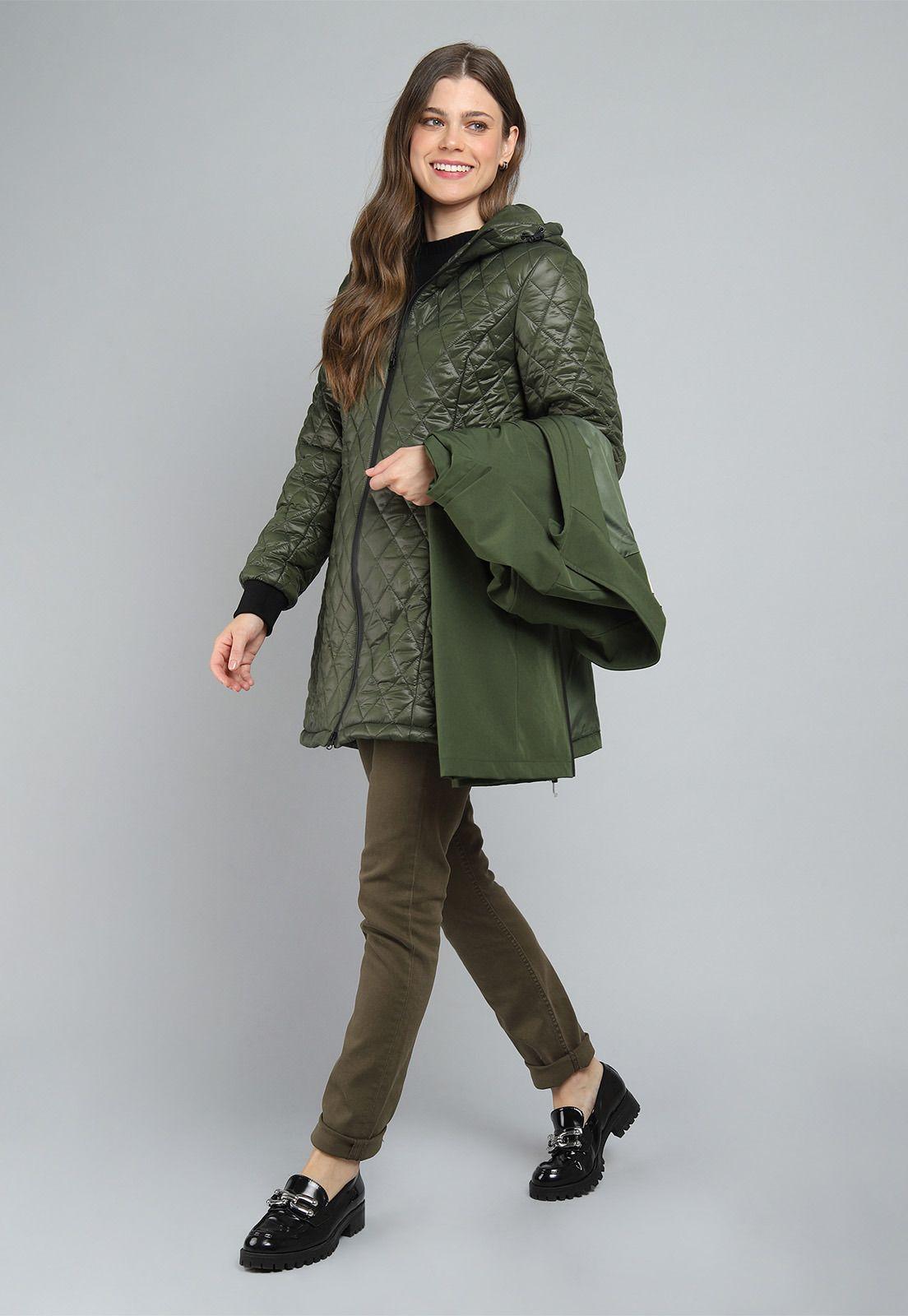 Parka Larga Acolchada Dos en Uno Mujer Esprit G008950-3