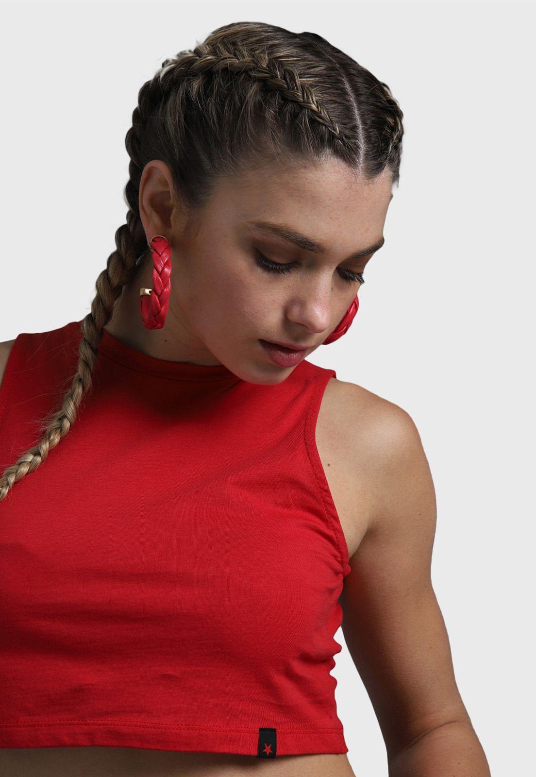 Polera Top Sin Manga Mujer Soviet SPO1624RO-0