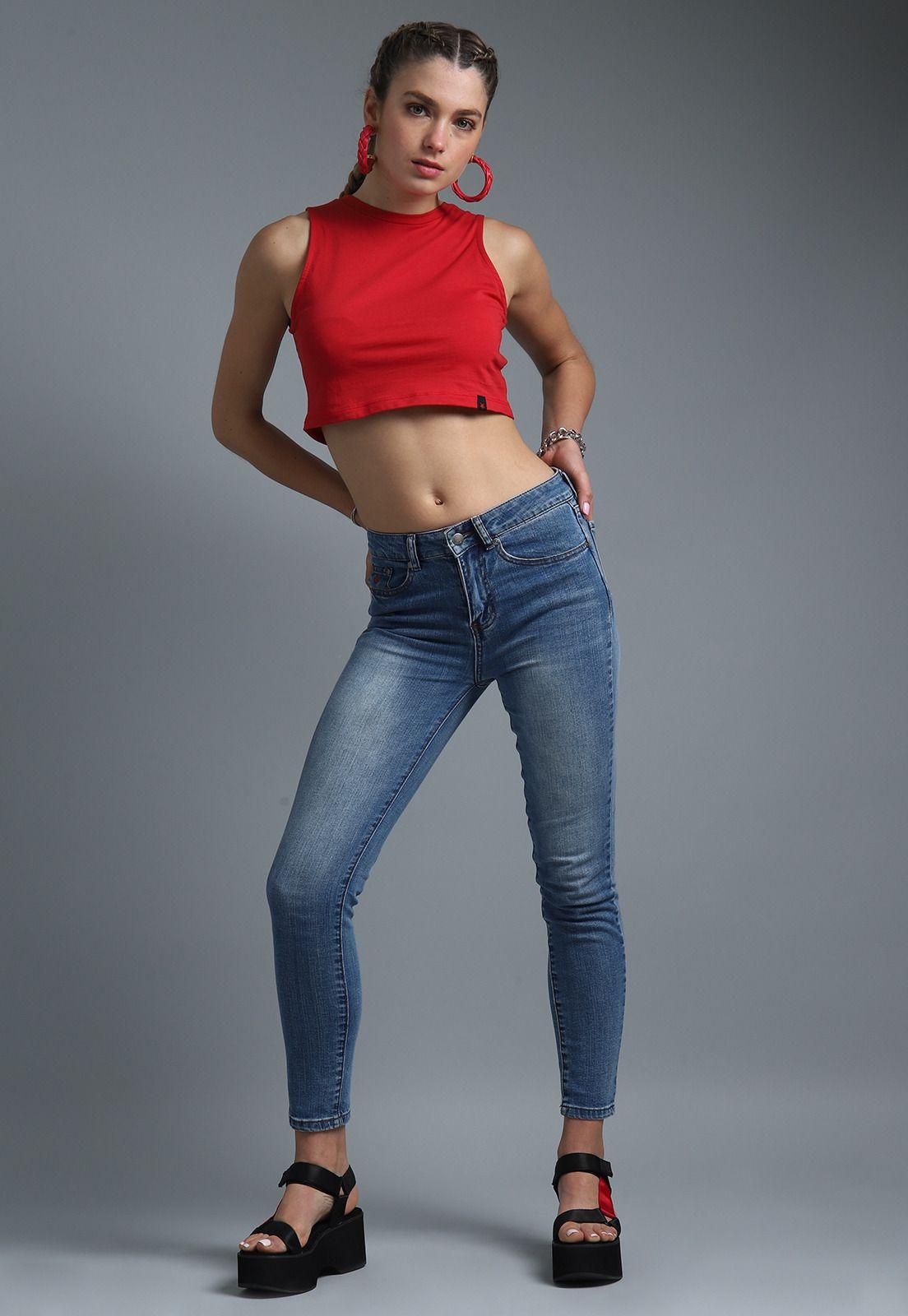 Polera Top Sin Manga Mujer Soviet SPO1624RO-5