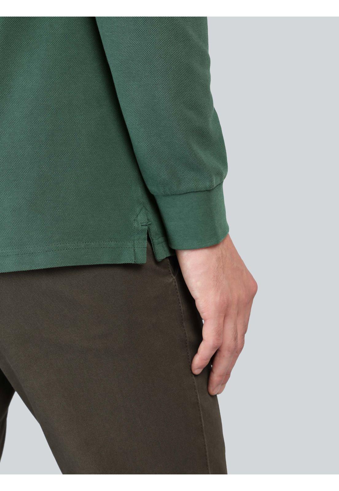 Polera Pique Stone Wash Regular Fit Verde Arrow PO33072VE-4