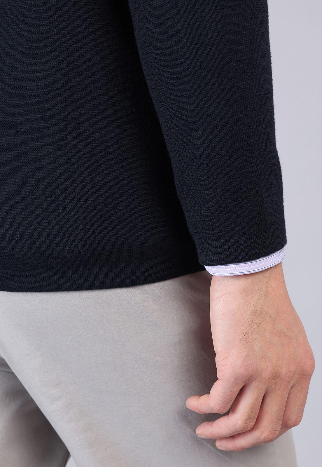 Sweater Liso Con Cierre Arrow SW32039NB-4