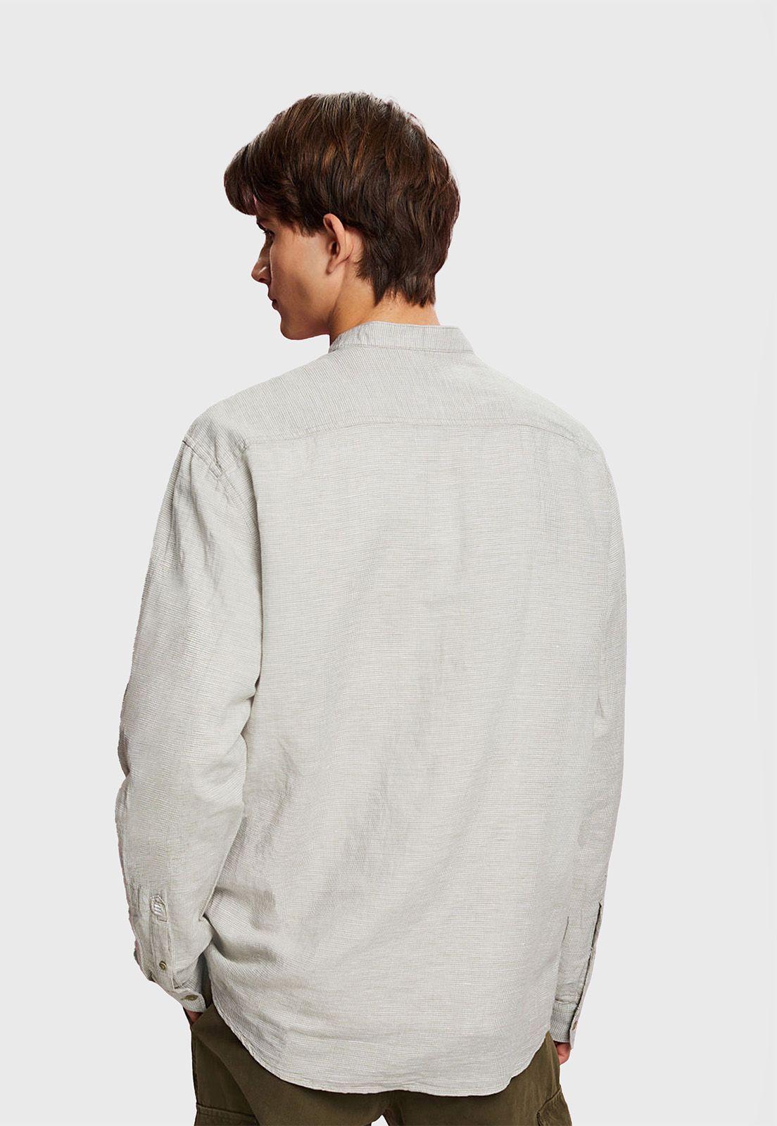 Camisa Con Cuello Mao Hombre Esprit-1