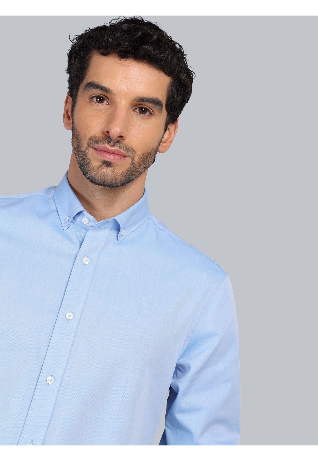 Camisa Texturada Tailored Fit Celeste Piero Butti PBCIF04CE-2