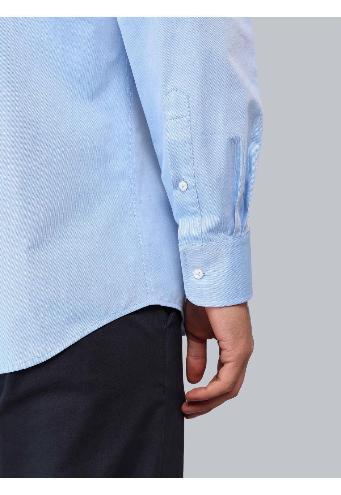 Camisa Texturada Tailored Fit Celeste Piero Butti PBCIF04CE-5