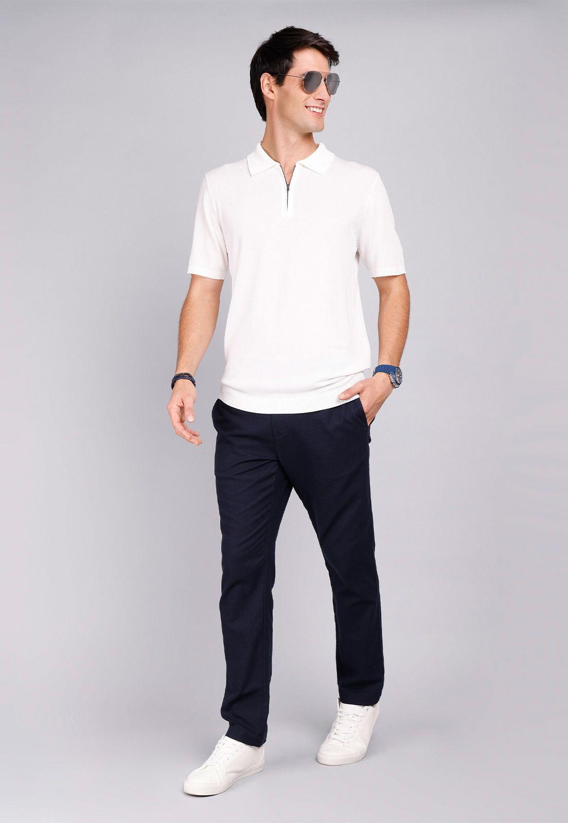 Polera Tejida Cuello Con Cierre Arrow PO32047BL-3