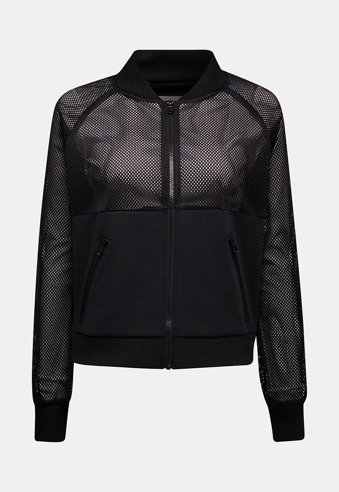 Chaqueta malla con felpa-3