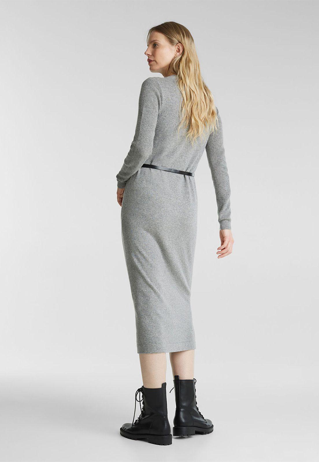 Vestido Maxi Cachemire Con Cinturón Esprit-1