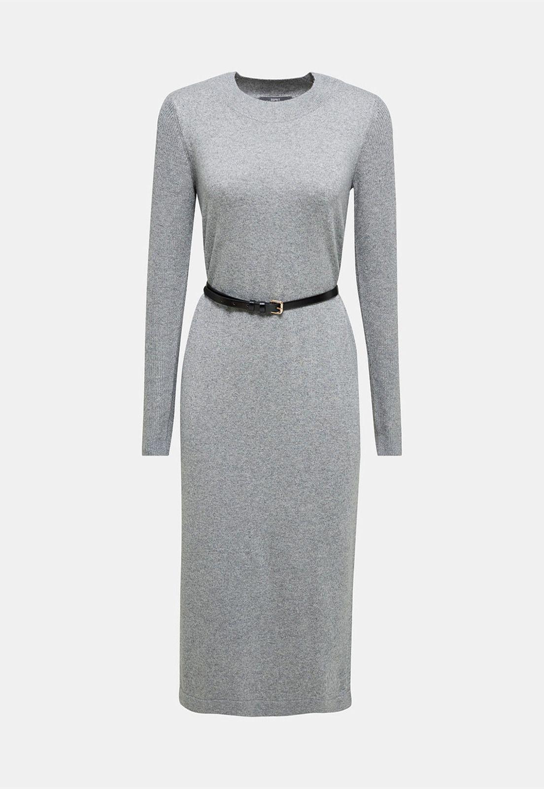 Vestido Maxi Cachemire Con Cinturón Esprit-3