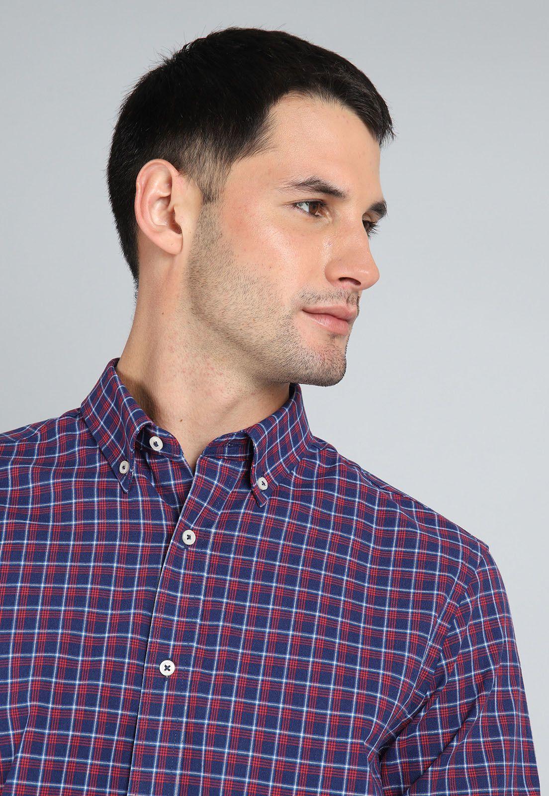 Camisa Cuadros Manga Larga Guy Laroche GLBIF49NB-2